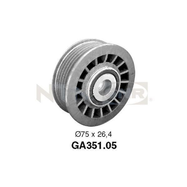 SNR GA351.05 Umlenk-/Führungsrolle, Keilrippenriemen