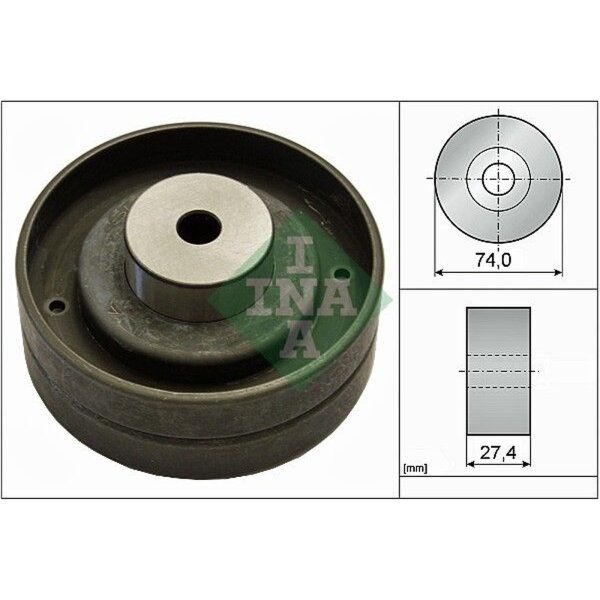 Schaeffler INA 532 0051 10 Umlenk-/Führungsrolle, Zahnriemen