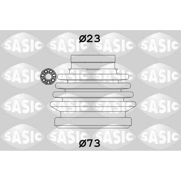 SASIC 9004631 Faltenbalgsatz, Antriebswelle