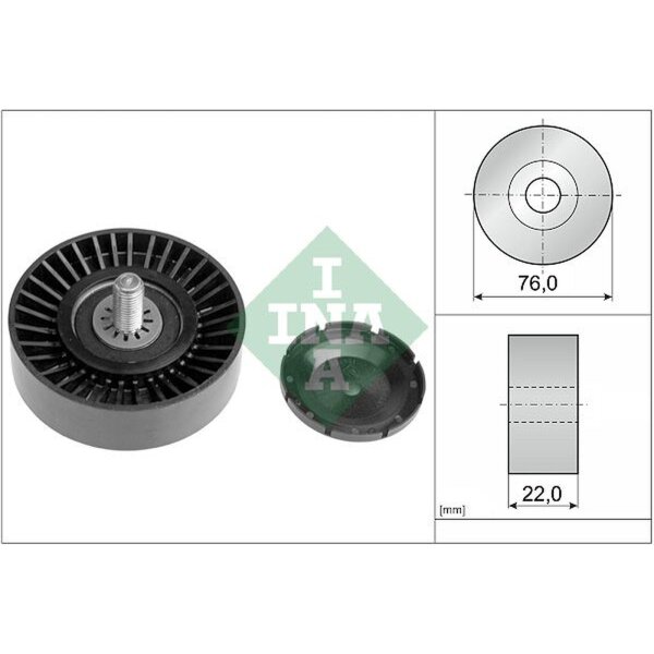 Schaeffler INA 532 0323 10 Umlenk-/Führungsrolle, Keilrippenriemen