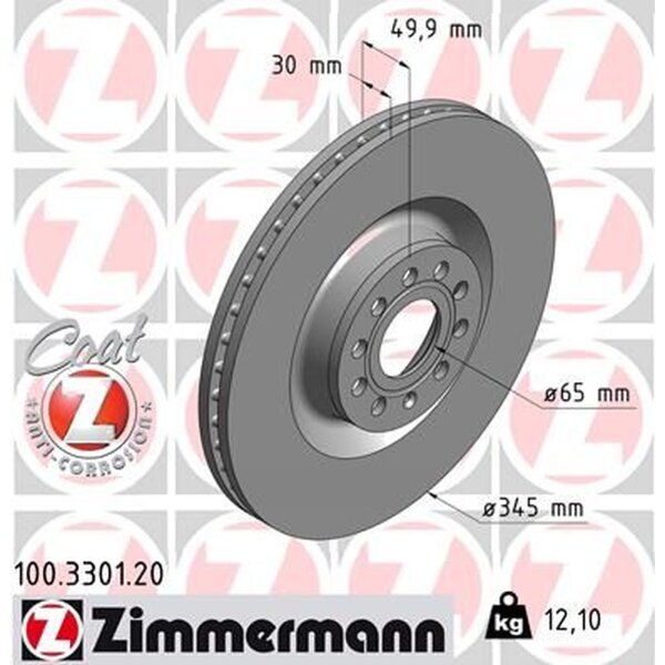 ZIMMERMANN 100.3301.20 Bremsscheibe