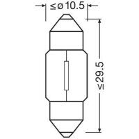 ams-OSRAM 6438 Glühlampe, Innenraumleuchte