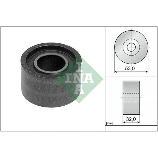 Schaeffler INA 532 0225 10 Umlenk-/Führungsrolle, Zahnriemen