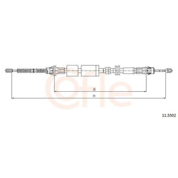 COFLE 11.5502 Seilzug, Feststellbremse