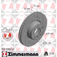 ZIMMERMANN 150.1280.52 Bremsscheibe
