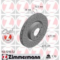 ZIMMERMANN 150.1290.52 Bremsscheibe