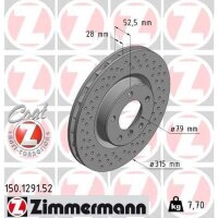 ZIMMERMANN 150.1291.52 Bremsscheibe