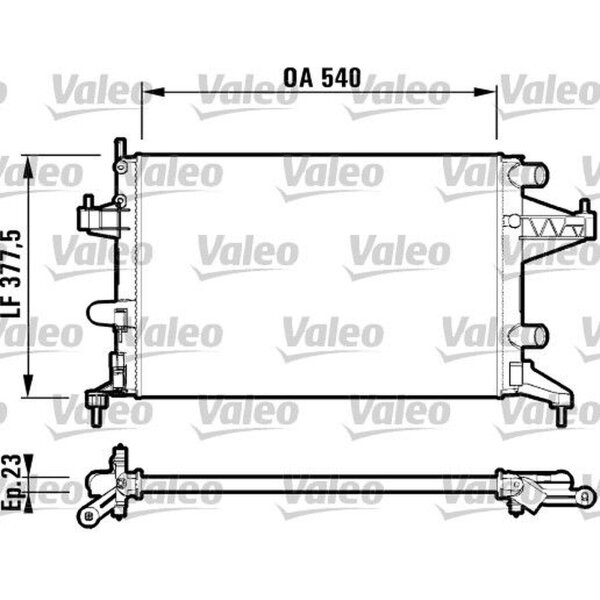 VALEO 732825 Kühler, Motorkühlung