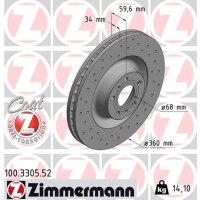 ZIMMERMANN 100.3305.52 Bremsscheibe