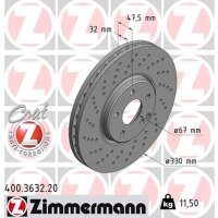 ZIMMERMANN 400.3632.20 Bremsscheibe