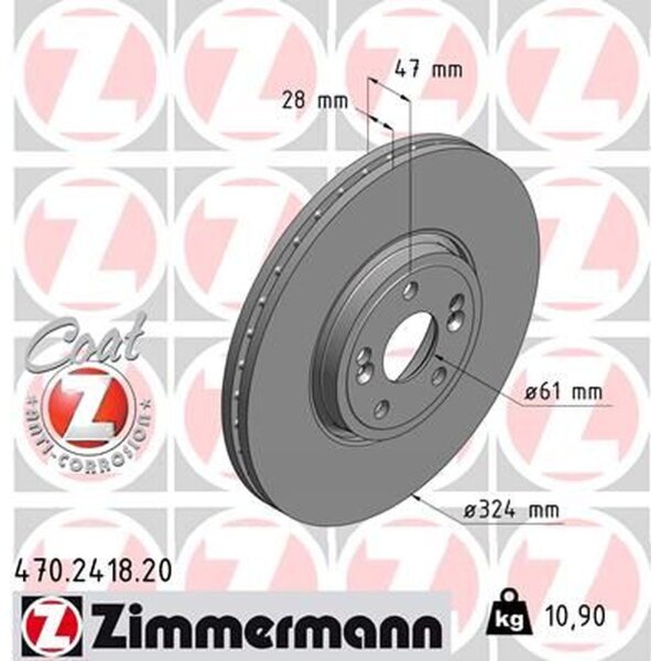 ZIMMERMANN 470.2418.20 Bremsscheibe
