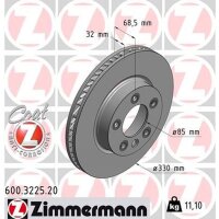 ZIMMERMANN 600.3225.20 Bremsscheibe