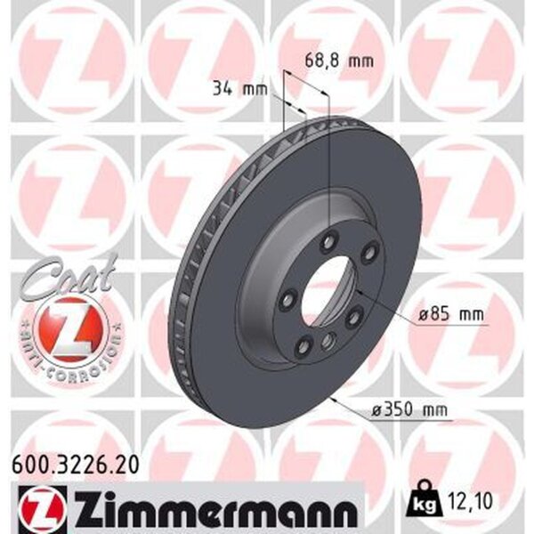 ZIMMERMANN 600.3226.20 Bremsscheibe