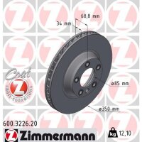 ZIMMERMANN 600.3226.20 Bremsscheibe