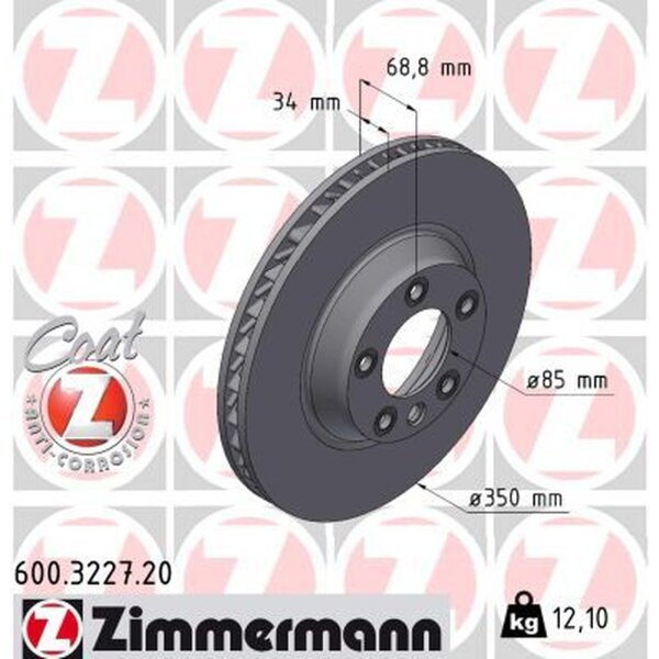 ZIMMERMANN 600.3227.20 Bremsscheibe