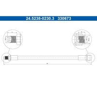 ATE 24.5238-0230.3 Bremsschlauch