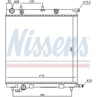 NISSENS 61284 Kühler, Motorkühlung