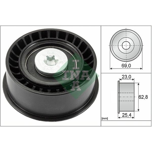 Schaeffler INA 532 0033 10 Umlenk-/Führungsrolle, Zahnriemen