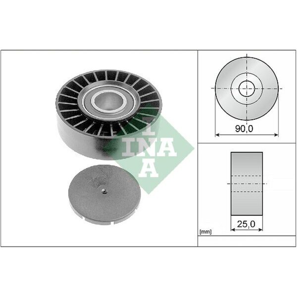 Schaeffler INA 532 0169 10 Umlenk-/Führungsrolle, Keilrippenriemen