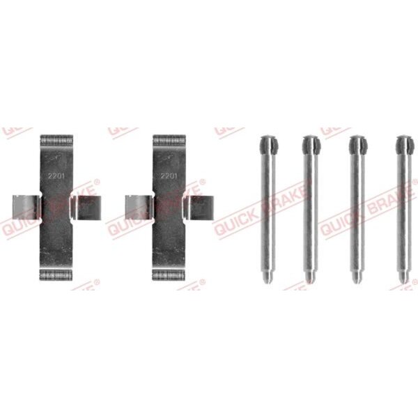 QUICK BRAKE 109-1037 Zubehörsatz, Scheibenbremsbelag