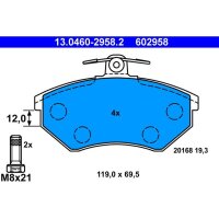 ATE 13.0460-2958.2 Bremsbelagsatz, Scheibenbremse