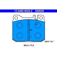 ATE 13.0460-9029.2 Bremsbelagsatz, Scheibenbremse