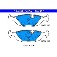 ATE 13.0460-7047.2 Bremsbelagsatz, Scheibenbremse
