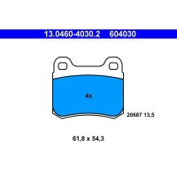 ATE 13.0460-4030.2 Bremsbelagsatz, Scheibenbremse