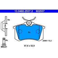 ATE 13.0460-2937.2 Bremsbelagsatz, Scheibenbremse