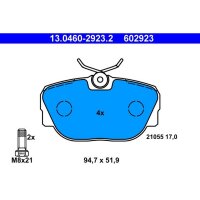 ATE 13.0460-2923.2 Bremsbelagsatz, Scheibenbremse
