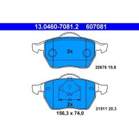 ATE 13.0460-7081.2 Bremsbelagsatz, Scheibenbremse