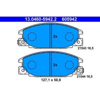 ATE 13.0460-5942.2 Bremsbelagsatz, Scheibenbremse