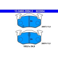 ATE 13.0460-3954.2 Bremsbelagsatz, Scheibenbremse