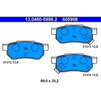 ATE 13.0460-5998.2 Bremsbelagsatz, Scheibenbremse