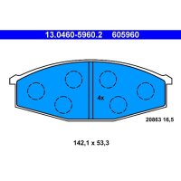 ATE 13.0460-5960.2 Bremsbelagsatz, Scheibenbremse