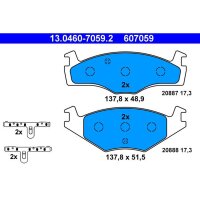 ATE 13.0460-7059.2 Bremsbelagsatz, Scheibenbremse