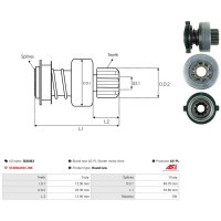 AS-PL SD0063 Freilaufgetriebe, Starter