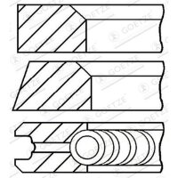 GOETZE ENGINE 08-743100-00 Kolbenringsatz