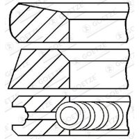 GOETZE ENGINE 08-123700-00 Kolbenringsatz