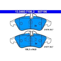 ATE 13.0460-7196.2 Bremsbelagsatz, Scheibenbremse