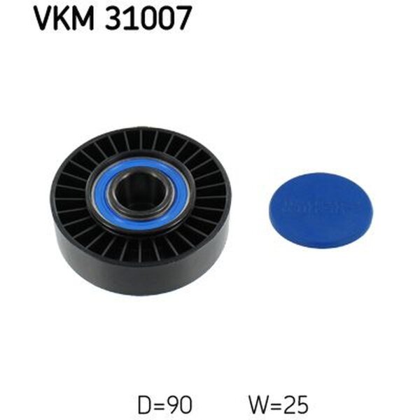 SKF VKM 31007 Umlenk-/Führungsrolle, Keilrippenriemen