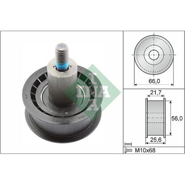 Schaeffler INA 532 0167 10 Umlenk-/Führungsrolle, Zahnriemen