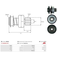 AS-PL SD0045 Freilaufgetriebe, Starter