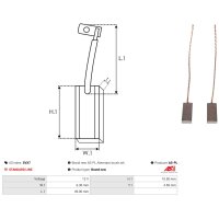 AS-PL SVX7 Kohlebürste, Generator