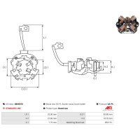 AS-PL SBH0010 Halter, Kohlebürsten