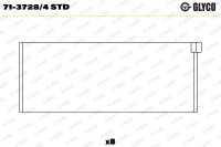 GLYCO 71-3728/4 STD Pleuellagerschale