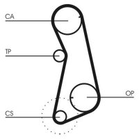 CONTINENTAL CTAM CT637 Zahnriemen