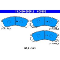 ATE 13.0460-5958.2 Bremsbelagsatz, Scheibenbremse