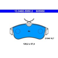 ATE 13.0460-5950.2 Bremsbelagsatz, Scheibenbremse