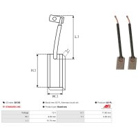 AS-PL BX185 Kohlebürste, Generator